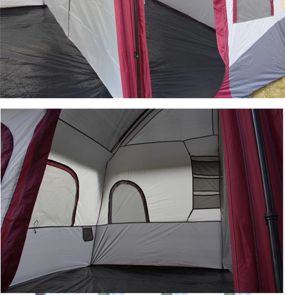 Cheap Goat Tents Large Camping Tent Outdoor Big Family Tent 8 10 12 Person Party Tent Waterproof Cabin Camp Anti UV Marquee Tents Tents 
